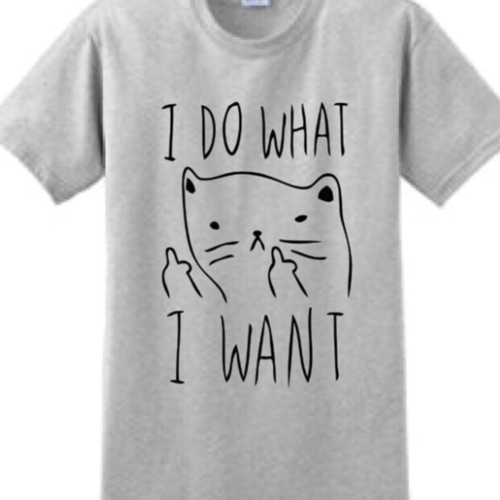I do what I want cat t shirt